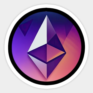 Ethereum to the moon Sticker